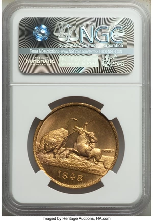 image for: 1898 Medal Trans-Mississippi Exposition, Official Medal, Brass, HK-283, R.4, MS65 Prooflike NGC. PCGS Population: (2/2). CD...