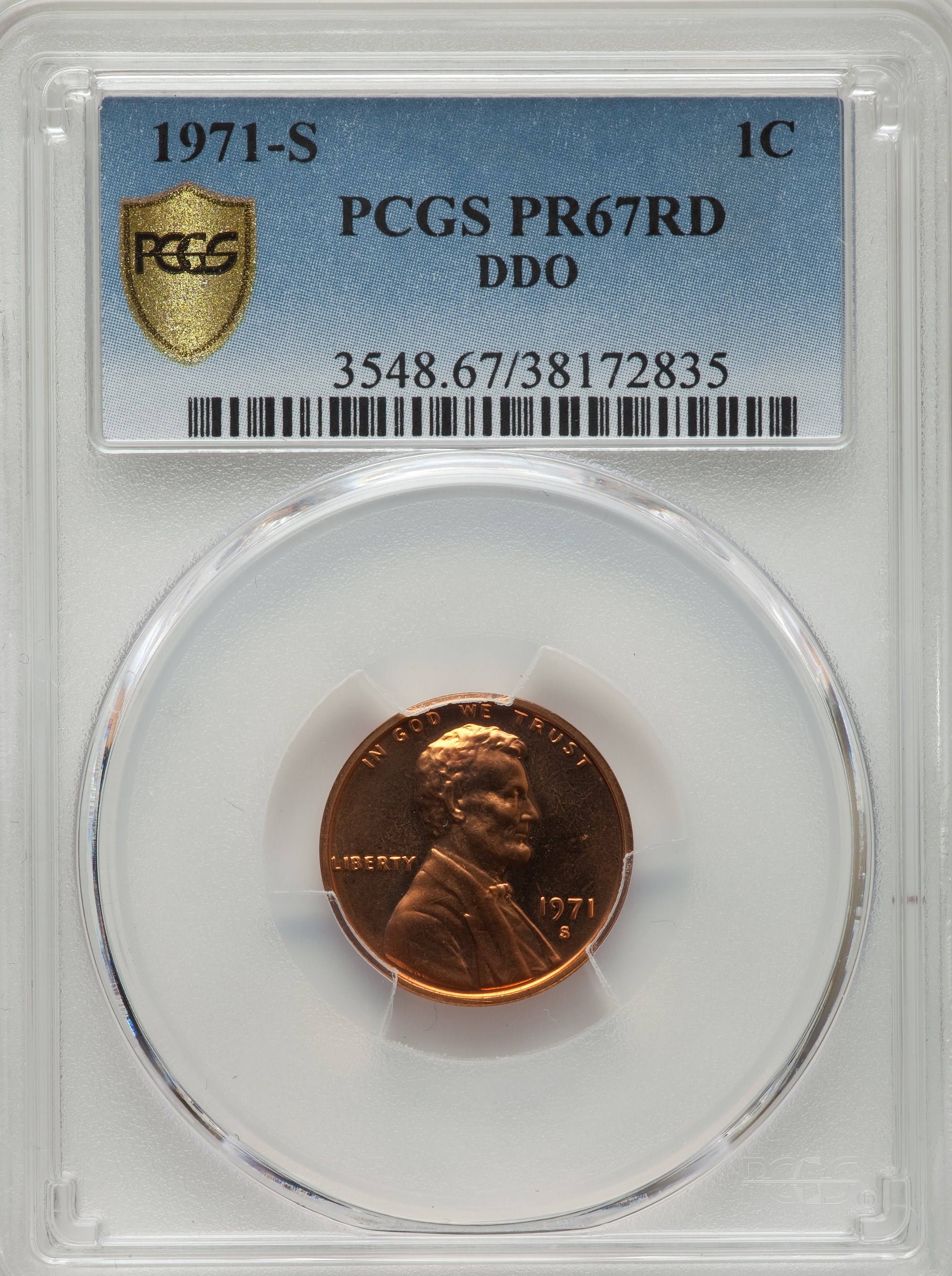 1971-S 1c Doubled Die Obverse PR RD thumbnail 10