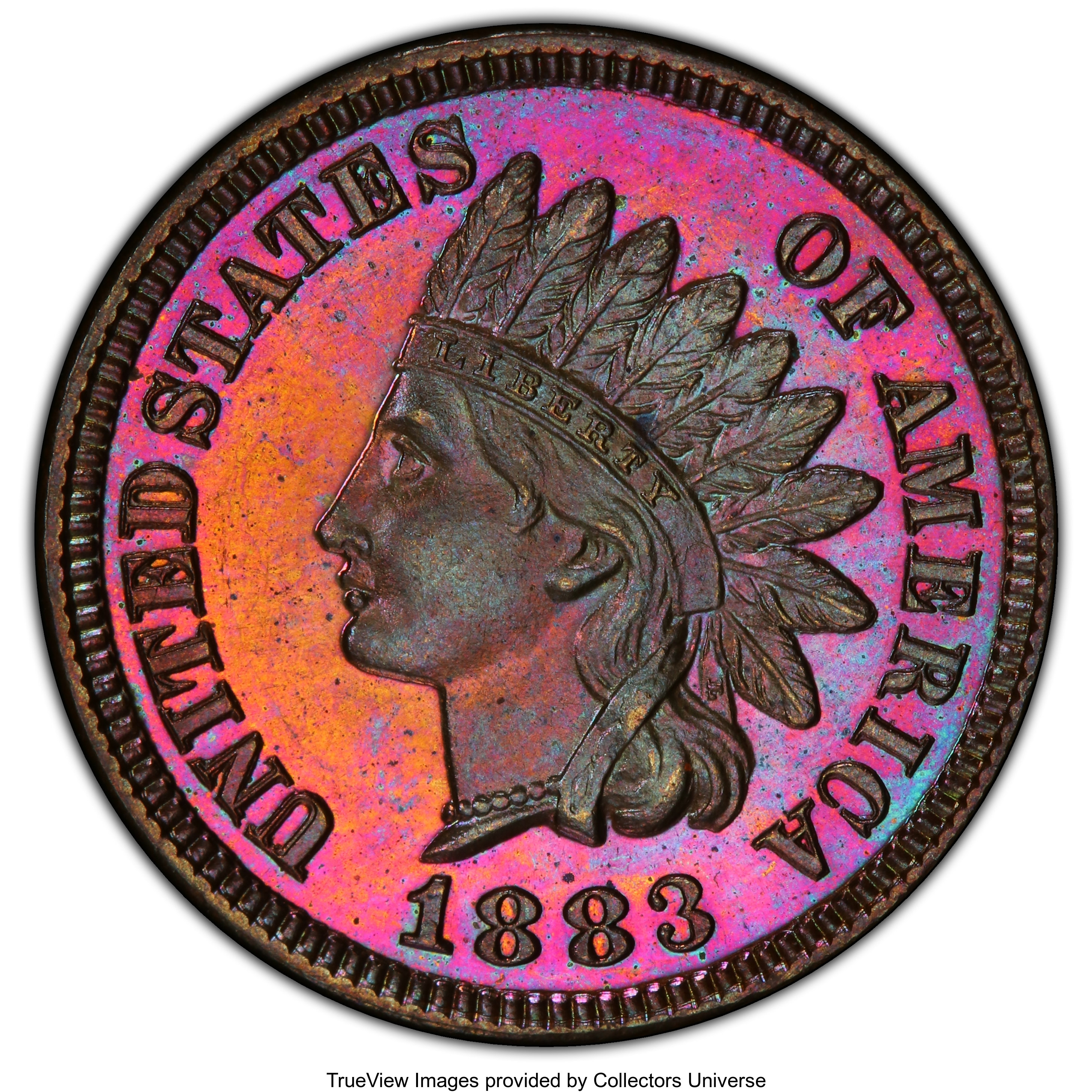 image for: 1883 1C PR65 Red and Brown PCGS. CAC. PCGS Population: (135/53 and 3/3+). NGC Census: (118/41 and 0/1+). CDN: $440 Whsle. B...