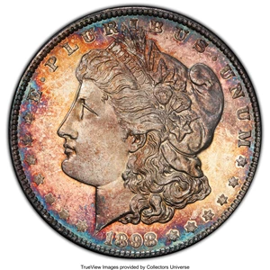 image for: 1898 $1 MS66 Prooflike PCGS. PCGS Population: (26/2). NGC Census: (10/2). MS66....
