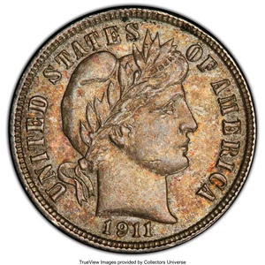 image for: 1911-D 10C MS63 PCGS. PCGS Population: (56/180 and 0/6+). NGC Census: (34/122 and 0/1+). CDN: $125 Whsle. Bid for NGC/PCGS ...