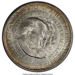 image for: 1953-D 50C Washington-Carver MS65 PCGS. PCGS Population: (352/64 and 8/4+). NGC Census: (187/16 and 0/0+). CDN: $70 Whsle. ...