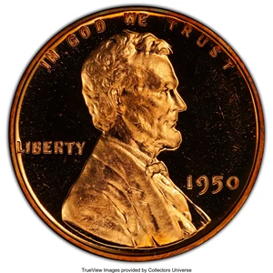 image for: 1950 1C PR66 Red Cameo PCGS. PCGS Population: (107/19). NGC Census: (117/46)....