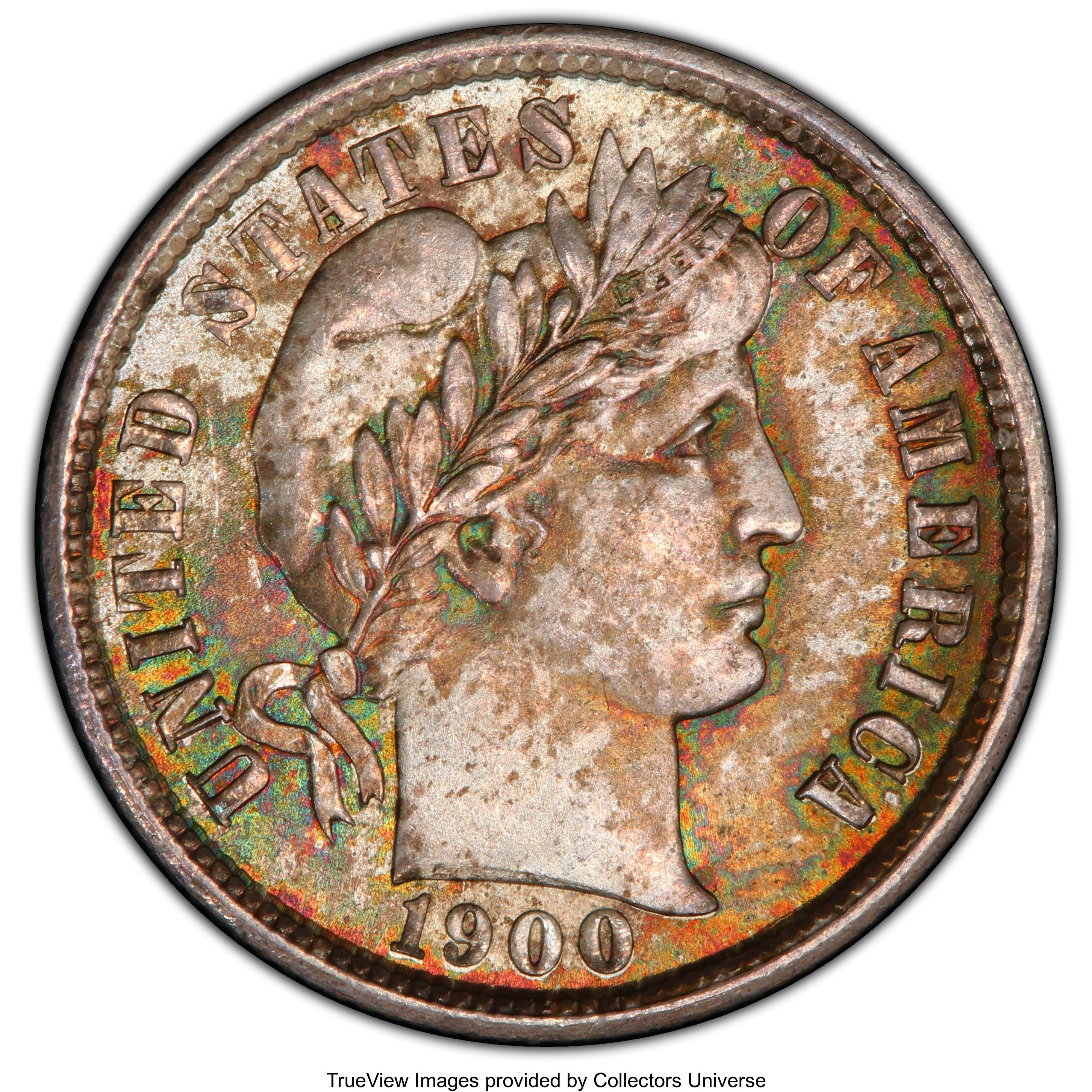 image for: 1900 10C MS66 PCGS. PCGS Population: (18/5 and 8/1+). NGC Census: (7/4 and 1/0+). CDN: $1,200 Whsle. Bid for NGC/PCGS MS66....