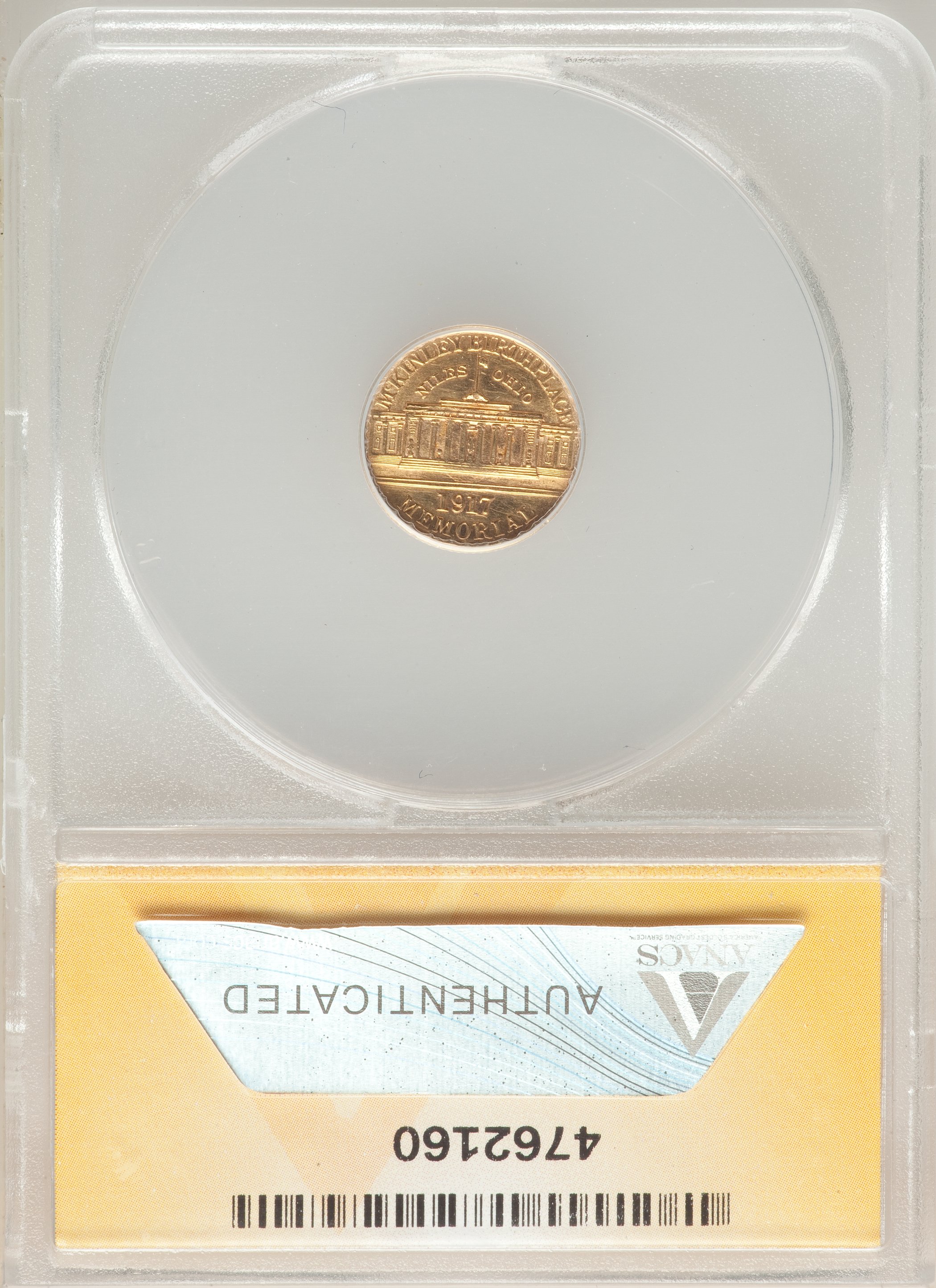 1917 G$1 McKinley Memorial AU55 thumbnail 4