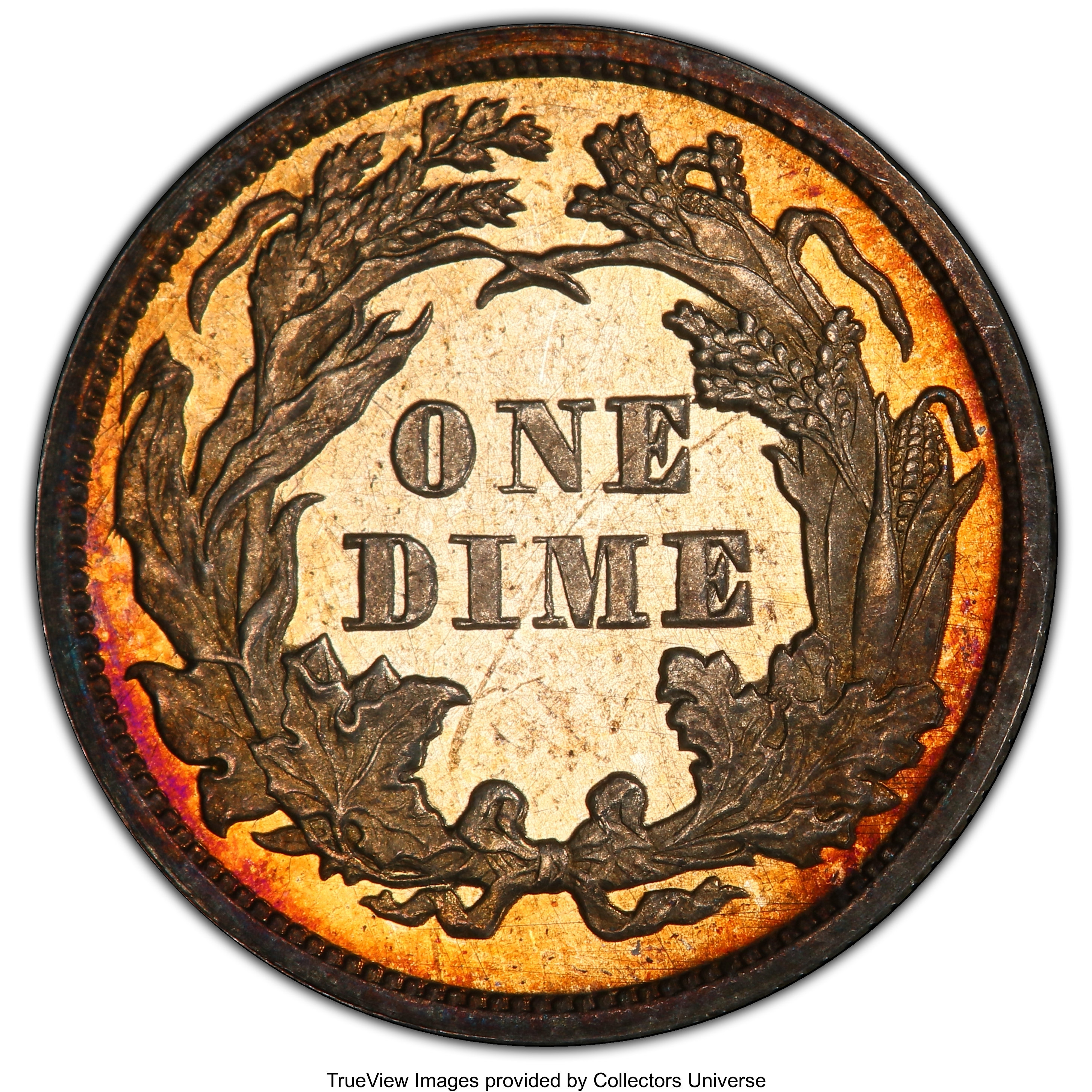 image for: 1872 10C PR65 PCGS. PCGS Population: (18/8 and 0/1+). NGC Census: (25/8 and 1/0+). CDN: $700 Whsle. Bid for NGC/PCGS PR65. ...