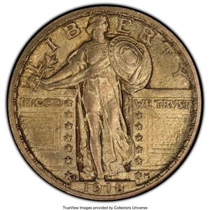 image for: 1918-D 25C MS64 Full Head PCGS. PCGS Population: (155/98). NGC Census: (64/43). CDN: $1,400 Whsle. Bid for NGC/PCGS MS64. M...