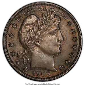 image for: 1903 50C AU58 PCGS. PCGS Population: (22/91 and 2/2+). NGC Census: (16/53 and 0/2+). CDN: $365 Whsle. Bid for NGC/PCGS AU58...