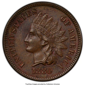 image for: 1880 1C MS63 Brown PCGS. PCGS Population: (99/137 and 0/1+). NGC Census: (76/157 and 0/0+). CDN: $75 Whsle. Bid for NGC/PCG...