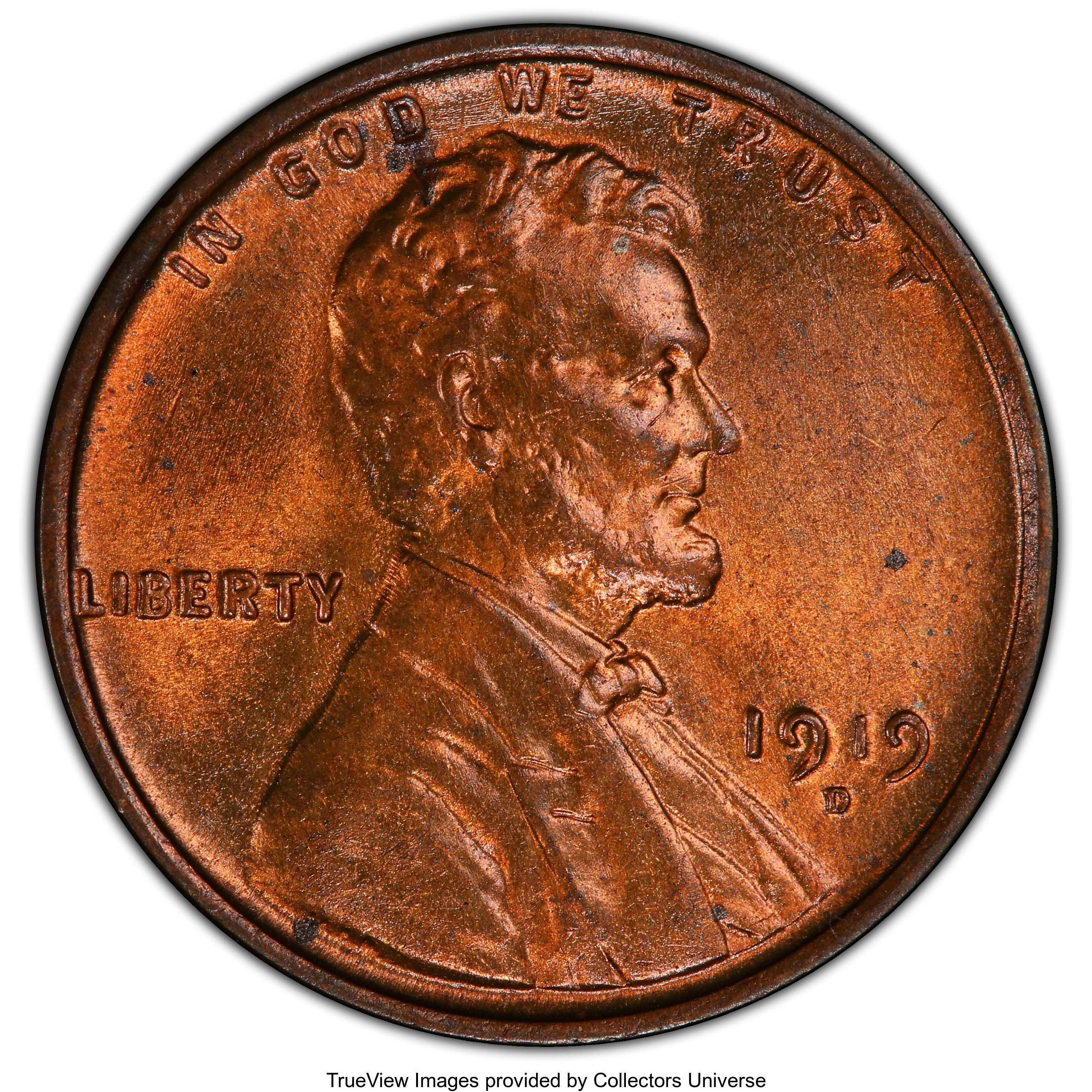 image for: 1919-D 1C MS64 Red and Brown PCGS. PCGS Population: (260/51 and 1/0+). NGC Census: (125/41 and 0/0+). CDN: $215 Whsle. Bid ...