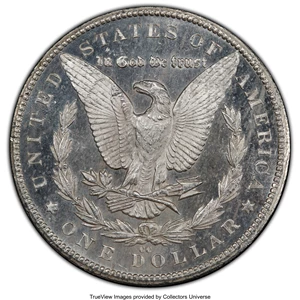 image for: 1879-CC $1 MS64+ Prooflike PCGS. CAC. PCGS Population: (83/9 and 6/3+). NGC Census: (50/4 and 1/0+). CDN: $10,500 Whsle. Bi...