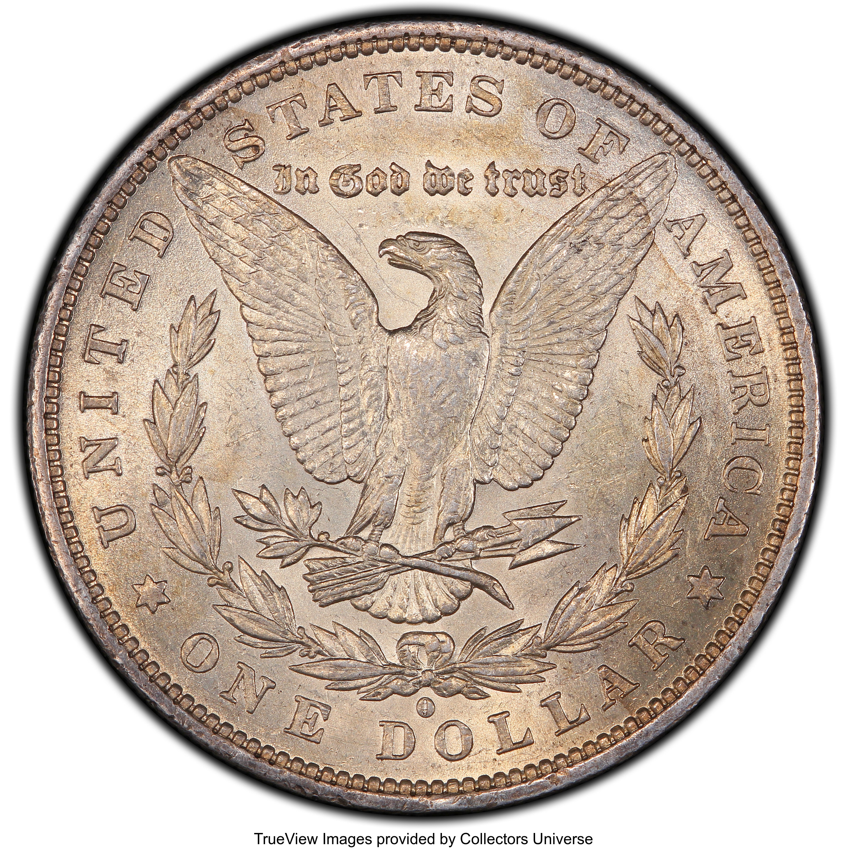 image for: 1879-O $1 O Over Horizontal O, VAM-28, AU53 PCGS.  A Top 100 Variety. PCGS Population: (8/11). NGC Census: (1/11). AU53....