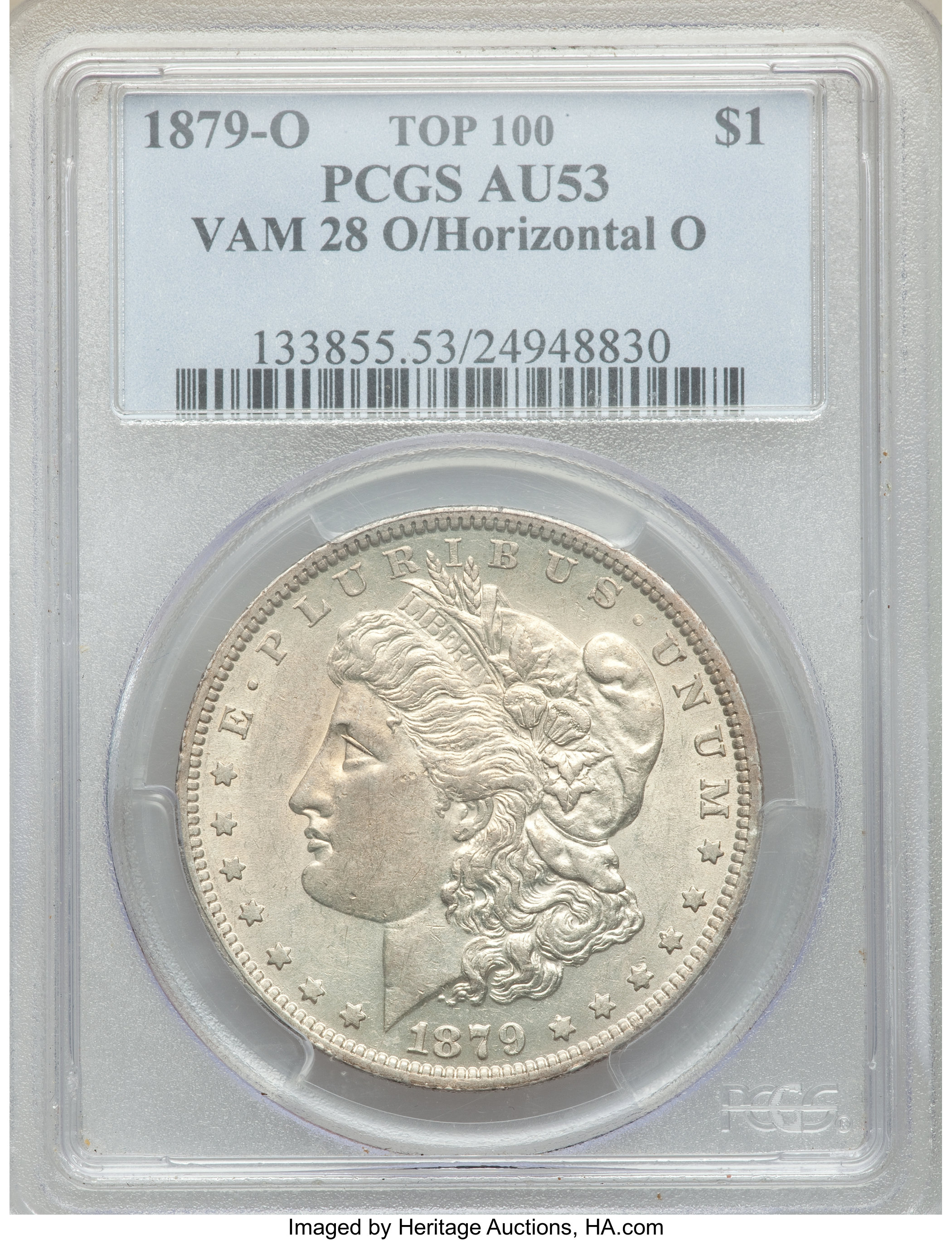 1879-O/O $1  O/Horizontal O, VAM-28 AU53 thumbnail 12