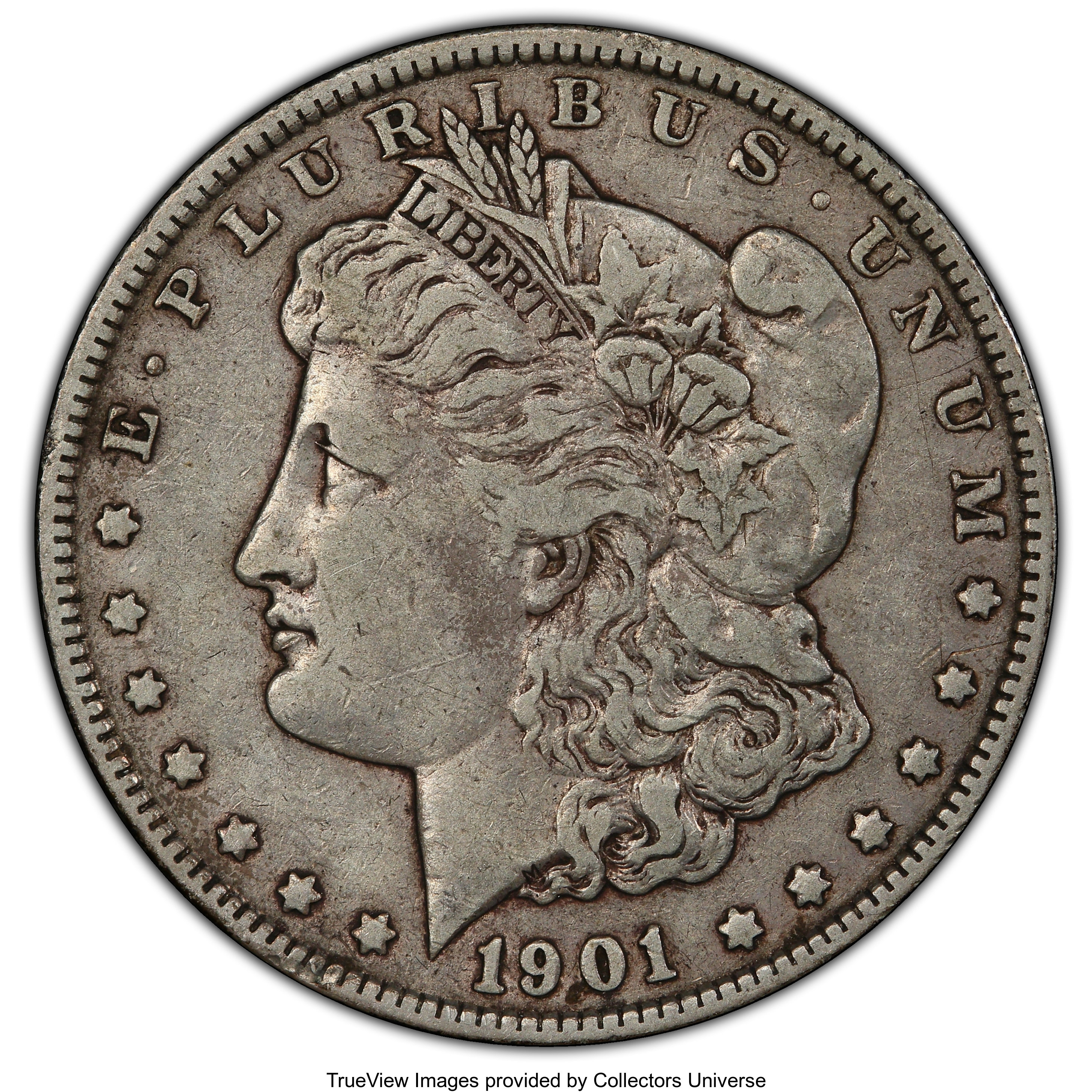 image for: 1901 $1 Doubled Die Reverse VF30 PCGS. PCGS Population: (18/200 and 0/1+). NGC Census: (7/95 and 0/0+). CDN: $425 Whsle. Bi...