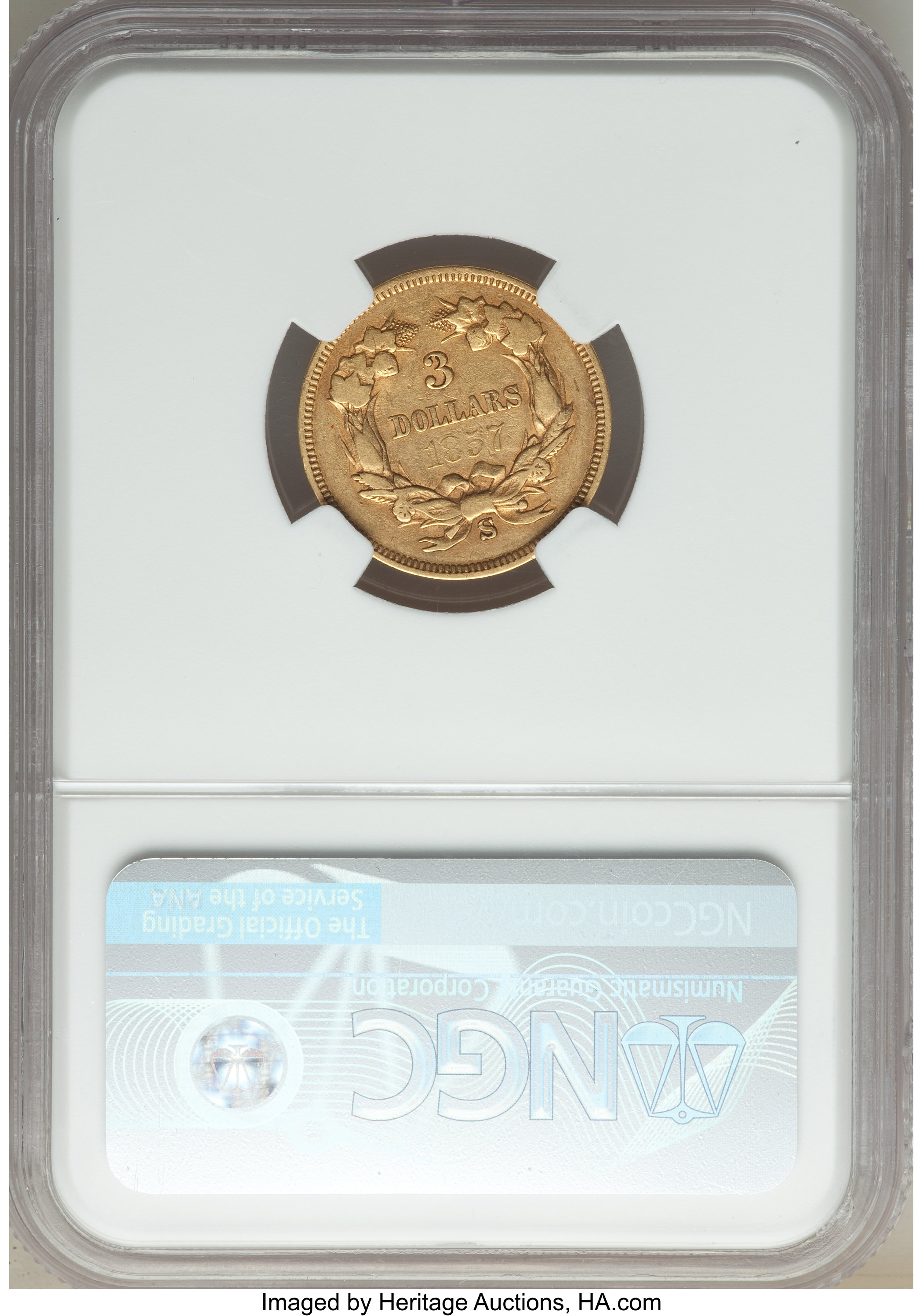 1857-S $3 VF25 thumbnail 2