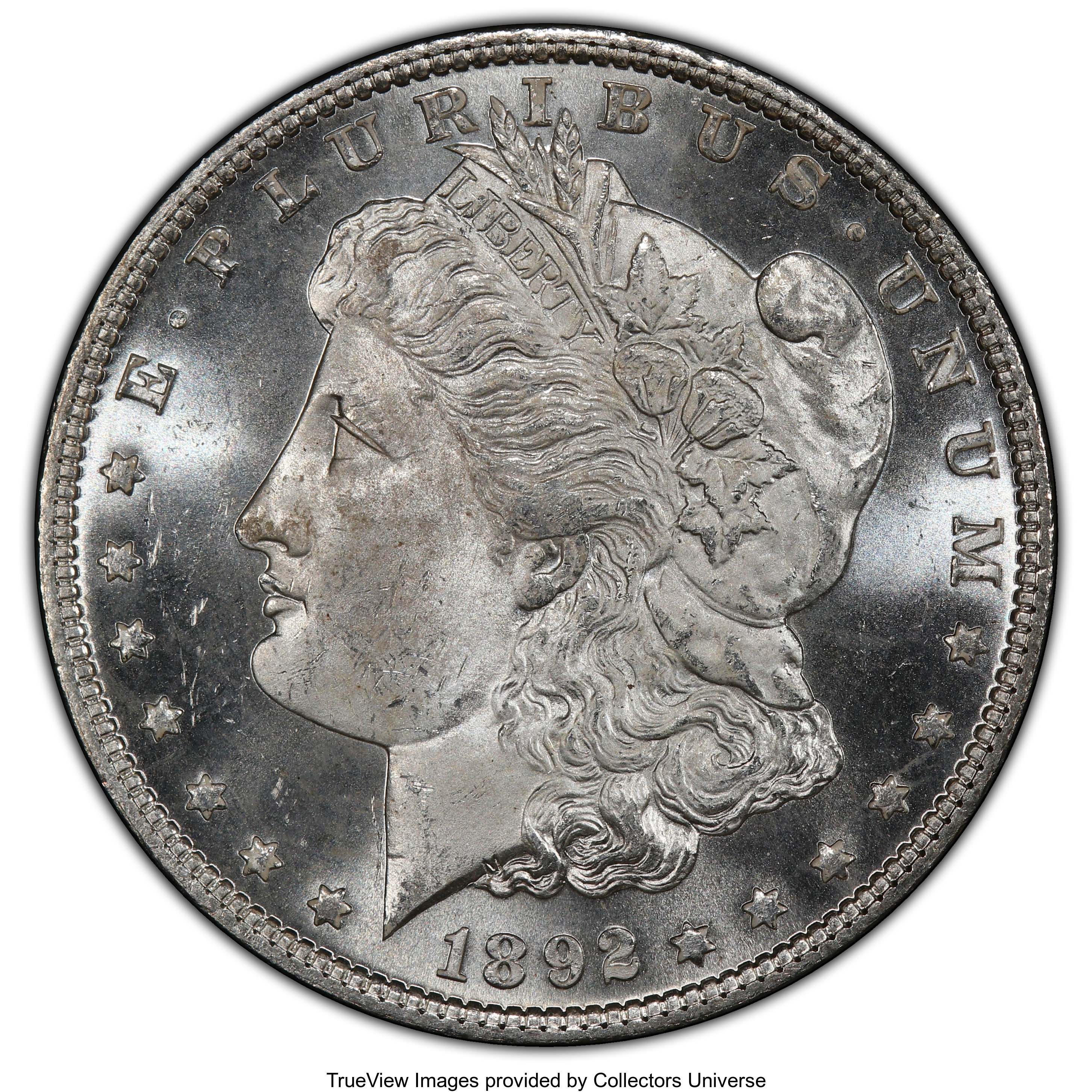 image for: 1892 $1 MS65 Prooflike PCGS. The 1892 is a better date among Philadelphia issues, and Prooflike examples are especially sca...