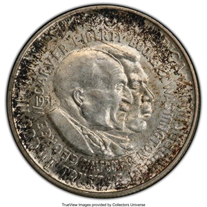 image for: 1951 50C Washington-Carver MS66+ PCGS. CAC. PCGS Population: (85/7). NGC Census: (27/5). MS66. Mintage 110,018....