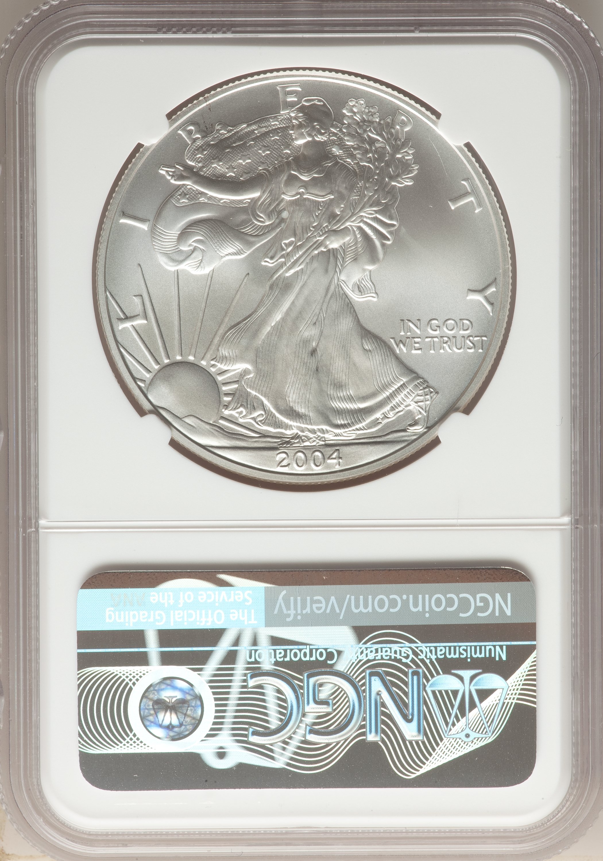 2004 $1  Silver Eagle MS69 thumbnail 20