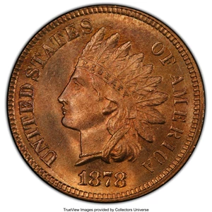 image for: 1878 1C MS64 Red and Brown PCGS. PCGS Population: (293/134 and 7/3+). NGC Census: (170/111 and 0/1+). CDN: $525 Whsle. Bid ...