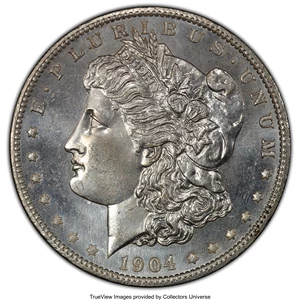 image for: 1904-O $1 MS66 Prooflike PCGS. PCGS Population: (117/2 and 14/0+). NGC Census: (58/6 and 5/1+). CDN: $525 Whsle. Bid for NG...