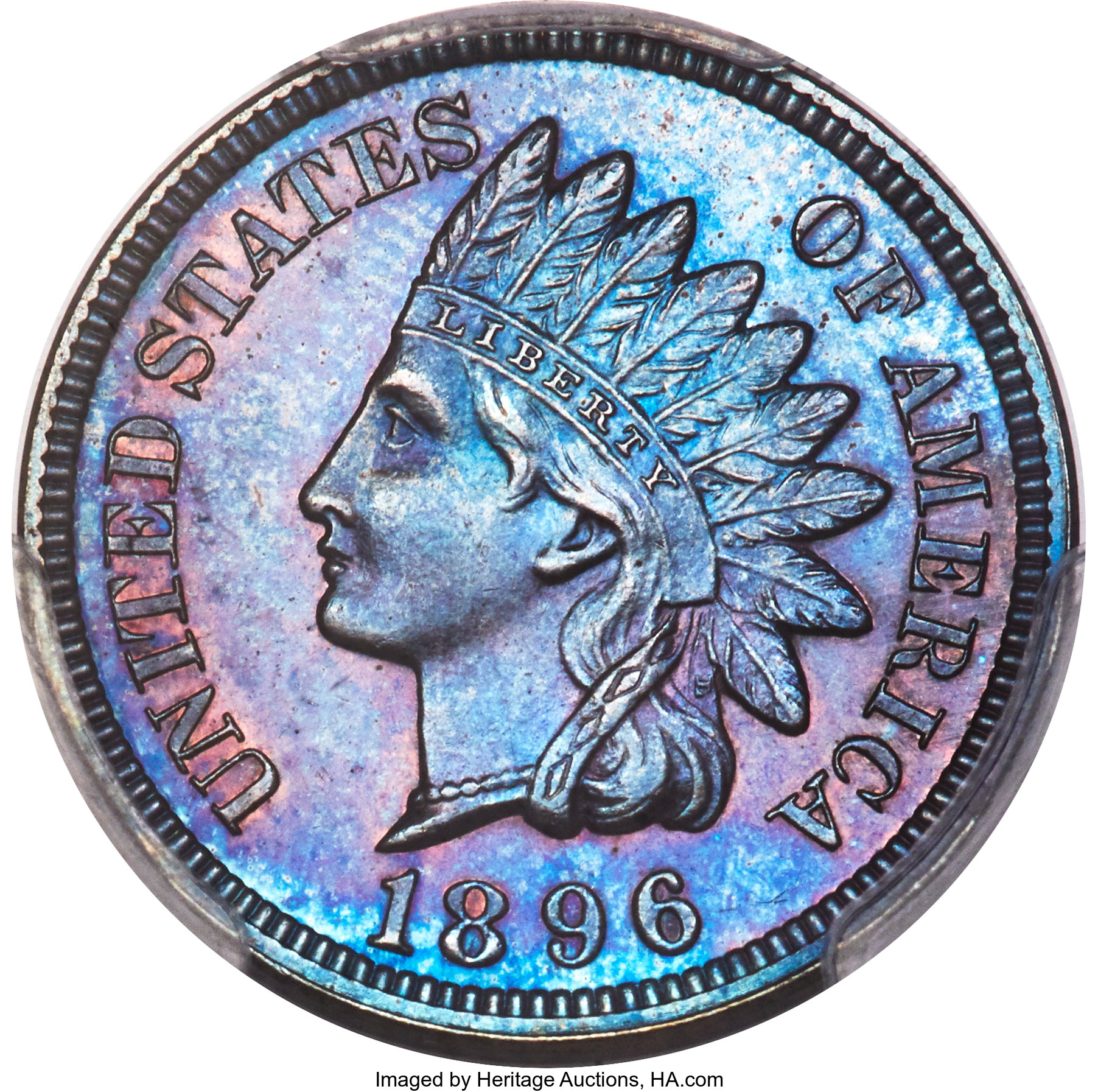 image for: 1896 1C PR65 Brown PCGS. PCGS Population: (24/14 and 0/2+). NGC Census: (27/5 and 0/0+). CDN: $325 Whsle. Bid for NGC/PCGS ...