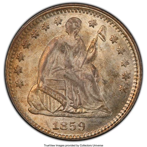 image for: 1859-O H10C MS64 PCGS. PCGS Population: (29/12 and 1/4+). NGC Census: (31/18 and 0/3+). CDN: $775 Whsle. Bid for NGC/PCGS M...