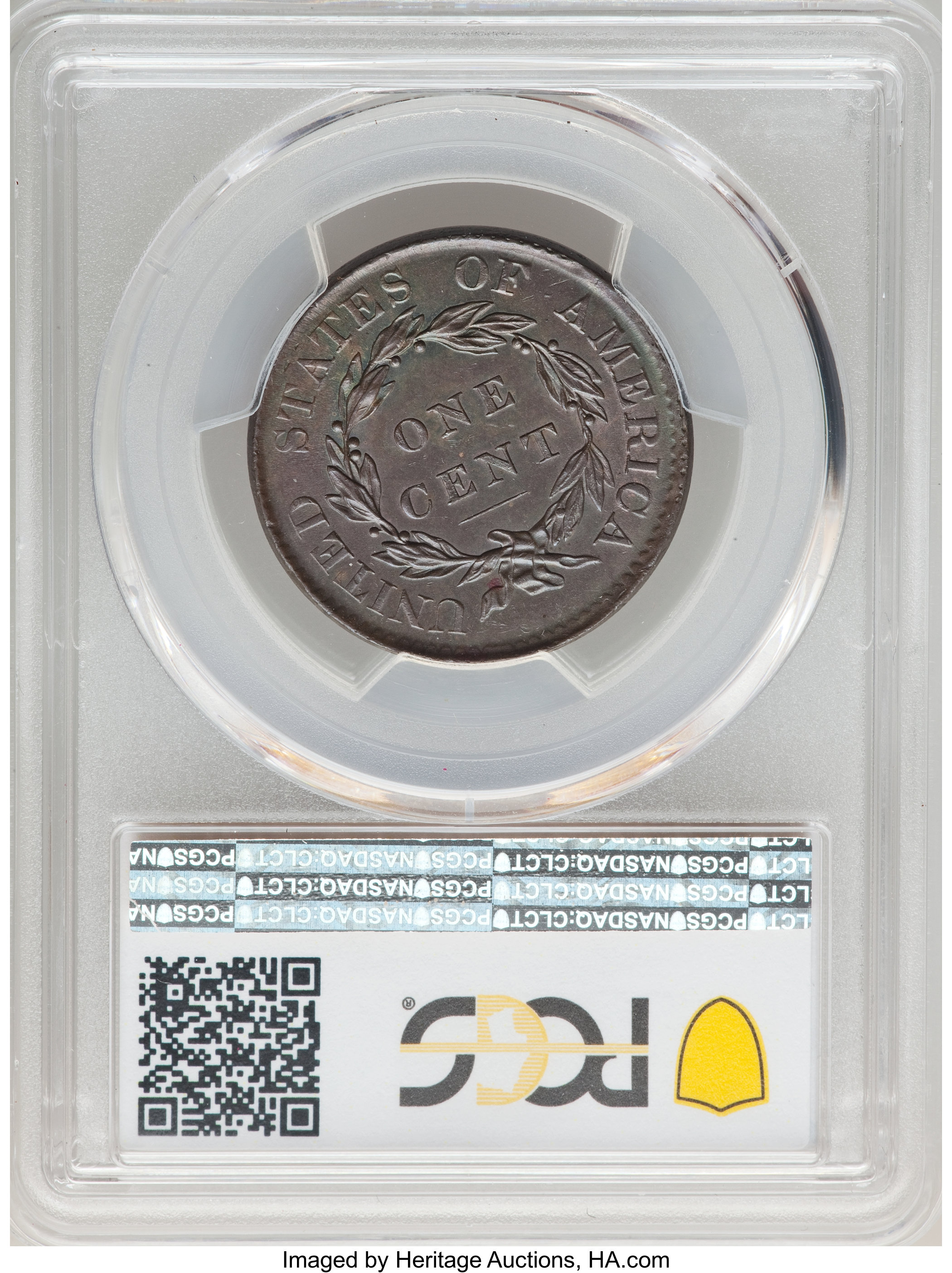 1820 1c Large Date MS BN MS61 BN thumbnail 2