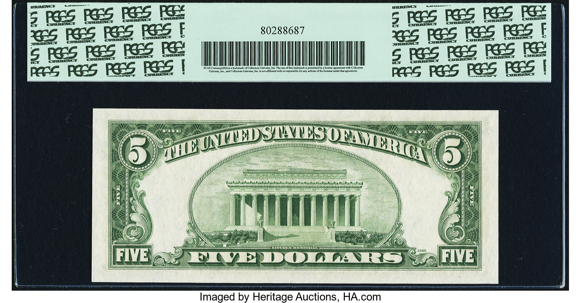 image for: Fr. 1965-D* $5 1950D Federal Reserve Star Note. PCGS Superb Gem New 67PPQ....