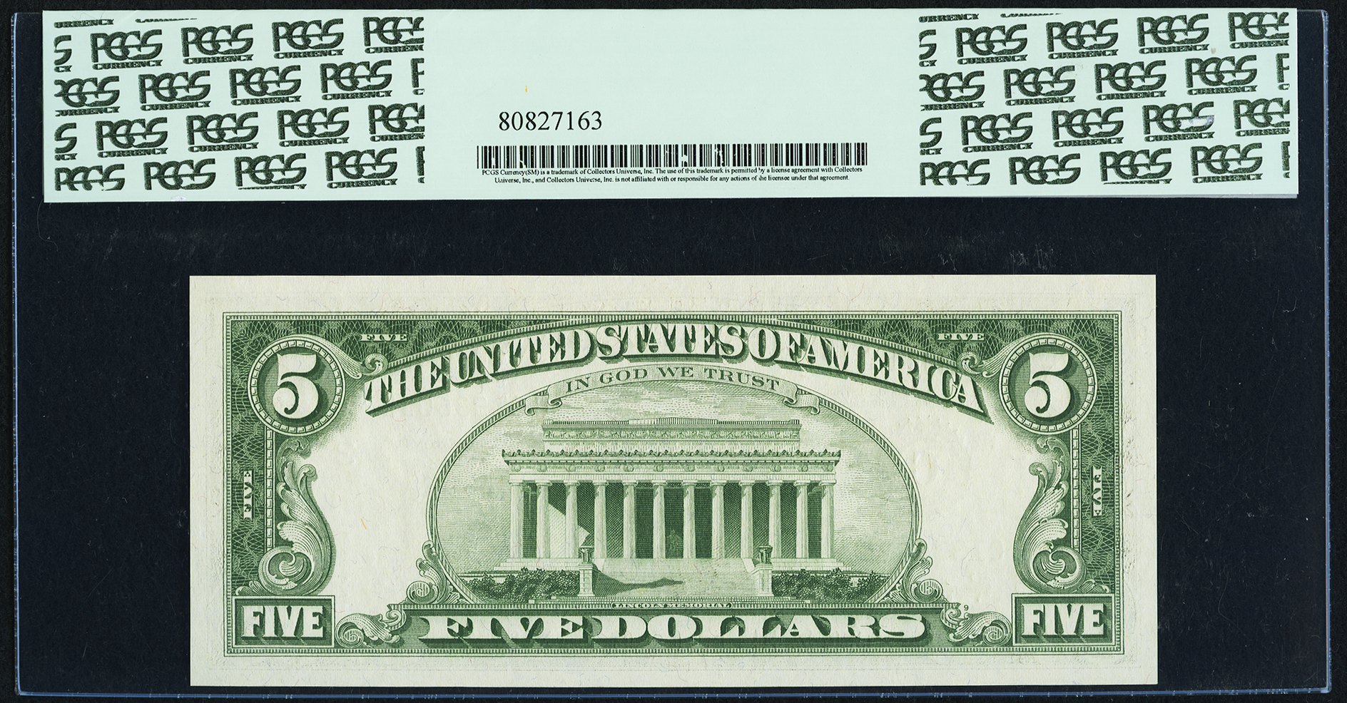 image for: Fr. 1967-C* $5 1963 Federal Reserve Star Note. PCGS Gem New 65PPQ....