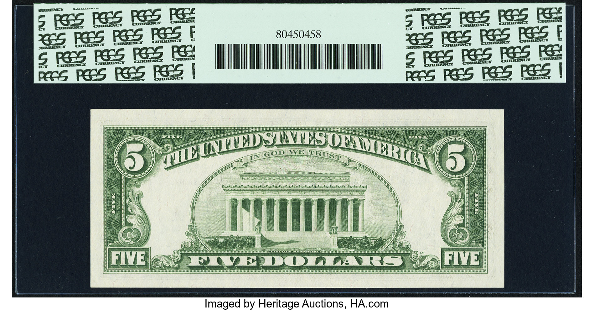 image for: Fr. 1968-A* $5 1963A Federal Reserve Star Note. PCGS Gem New 66PPQ....