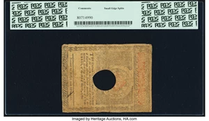 image for: New Hampshire April 29, 1780 $5 PCGS Very Fine 20....