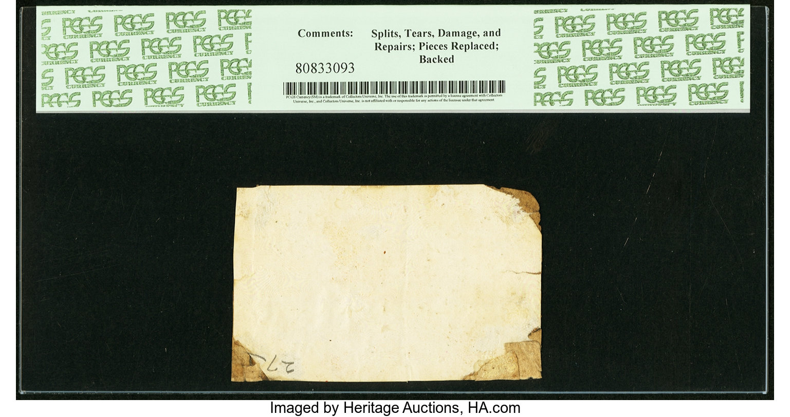 image for: North Carolina April 23, 1761 3s PCGS Very Good 10....