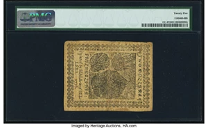 image for: Continental Currency November 2, 1776 $2 PMG Very Fine 25....