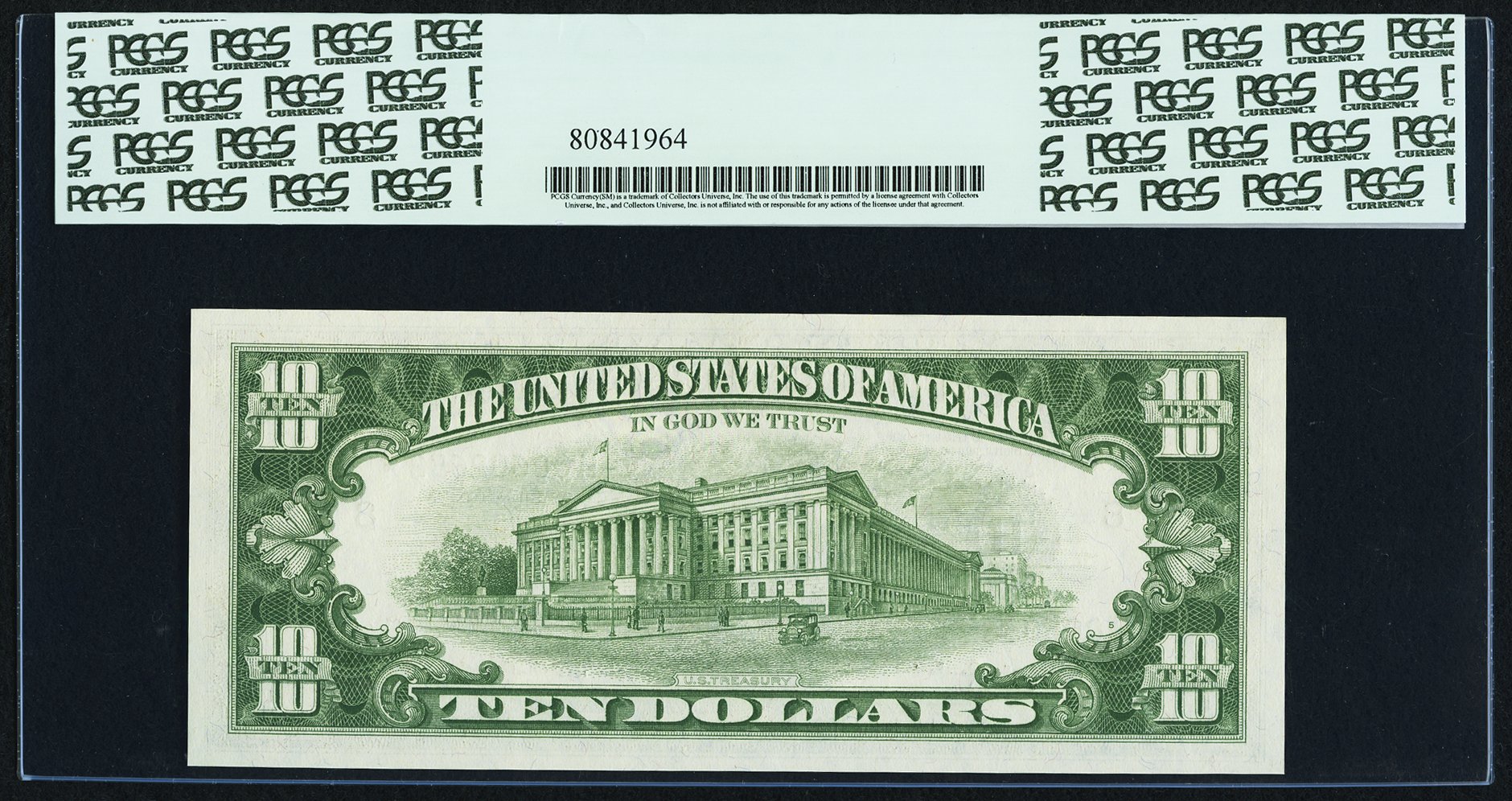 image for: Fr. 2016-H* $10 1963 Federal Reserve Star Note. PCGS Gem New 66PPQ....