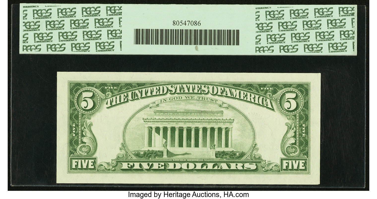 image for: Fr. 1972-K* $5 1969C Federal Reserve Star Note. PCGS Very Choice New 64PPQ....