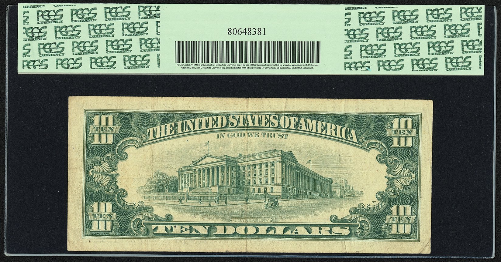 image for: Serial 00002762* Fr. 2018-J* $10 1969 Federal Reserve Star Note. PCGS Very Fine 25....