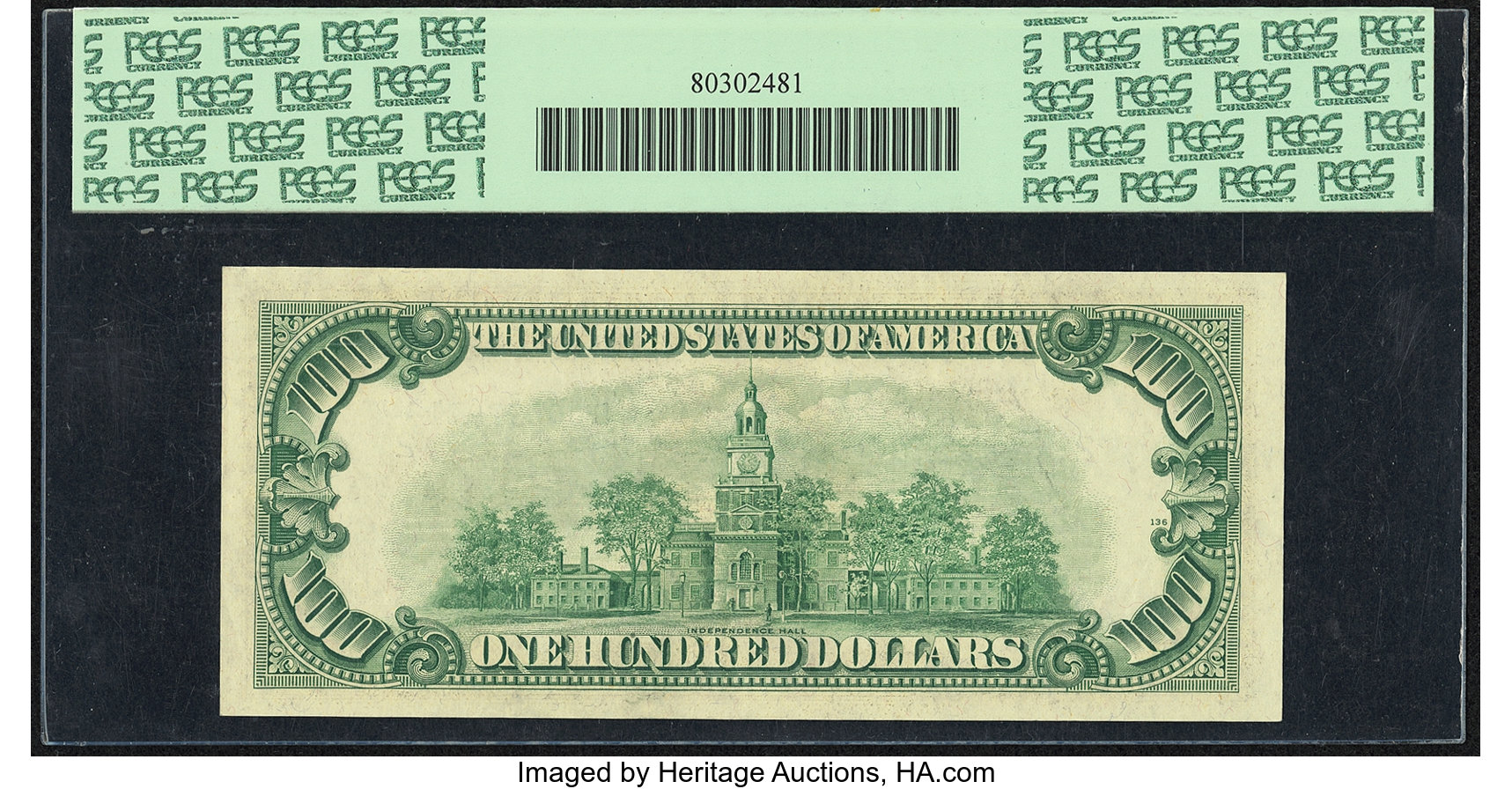 image for: Fr. 2159-B* $100 1950B Federal Reserve Star Note. PCGS Choice About New 55PPQ....