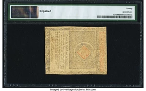 image for: New Jersey June 9, 1780 $7 PMG Very Fine 20....