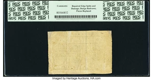image for: Virginia October 5, 1778 $5 PCGS Very Fine 30....