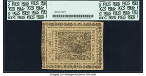 image for: Continental Currency February 17, 1776 $8 PCGS Choice About New 55PPQ....