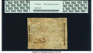 image for: Virginia October 16, 1780 $100 PCGS Very Fine 30....