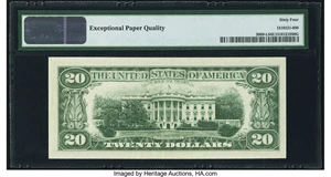 image for: Fr. 2069-L $20 1969B Federal Reserve Note. PMG Choice Uncirculated 64 EPQ....