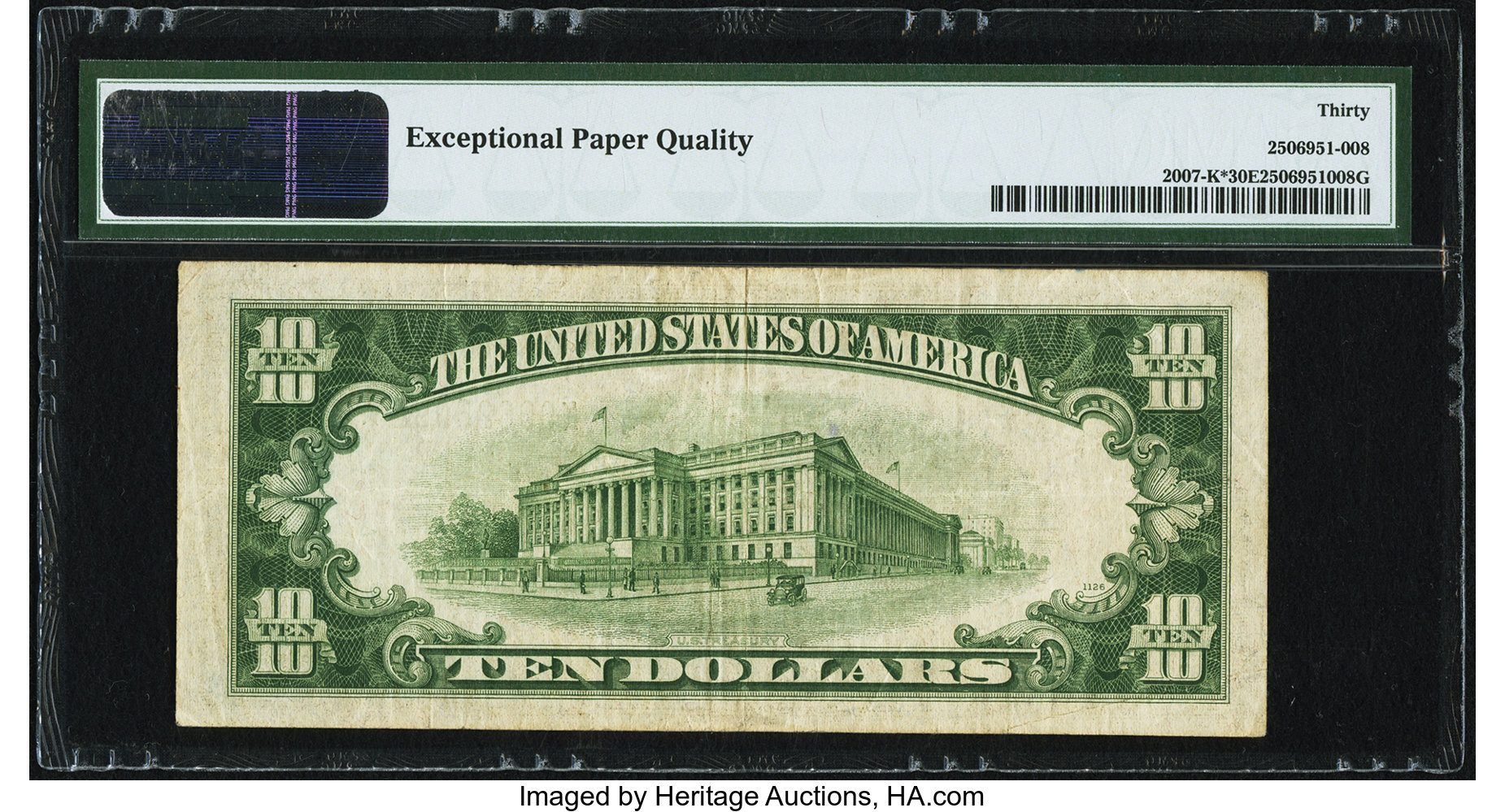 image for: Fr. 2007-K* $10 1934B Federal Reserve Star Note. PMG Very Fine 30 EPQ....