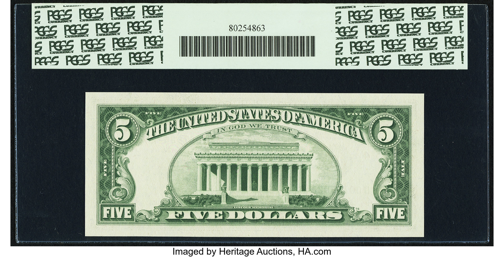 image for: Fr. 1969-D* $5 1969 Federal Reserve Star Note. PCGS Superb Gem New 68PPQ....