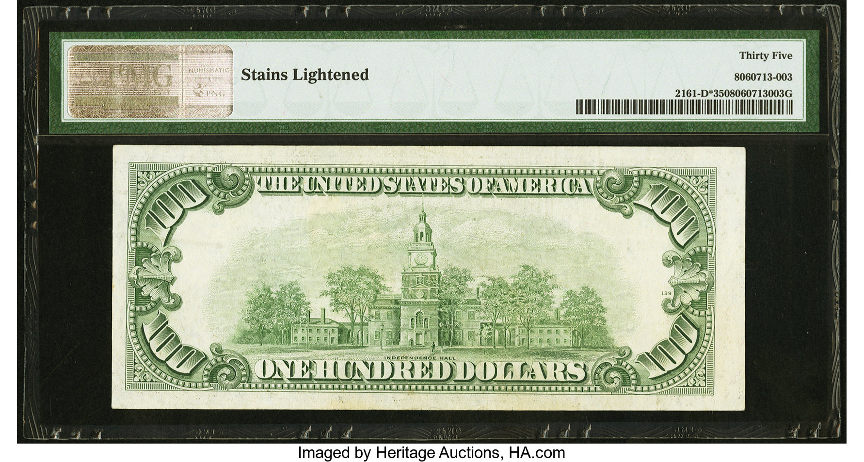 image for: Fr. 2161-D* $100 1950D Federal Reserve Star Note. PMG Choice Very Fine 35....