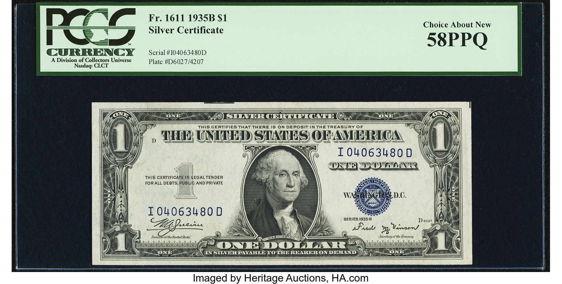 1935B $1  (Fr. 1611) VG10 thumbnail 18