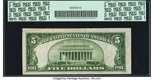 image for: Fr. 1957-L* $5 1934A Federal Reserve Star Note. PCGS Very Fine 25....