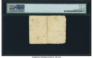 image for: Georgia June 8, 1777 $1/2 PMG Very Fine 25....