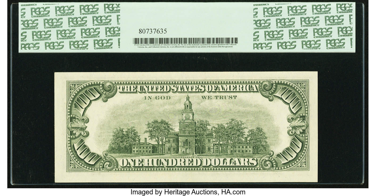 image for: Fr. 2166-G* $100 1969C Federal Reserve Star Note. PCGS Very Choice New 64PPQ....