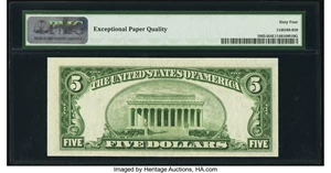 image for: Fr. 1963-I $5 1950B Federal Reserve Note. PMG Choice Uncirculated 64 EPQ....